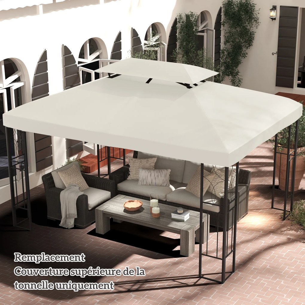 Cobertura de substituição para Tenda 3 x 4 m (NÃO INCLUIDA) creme