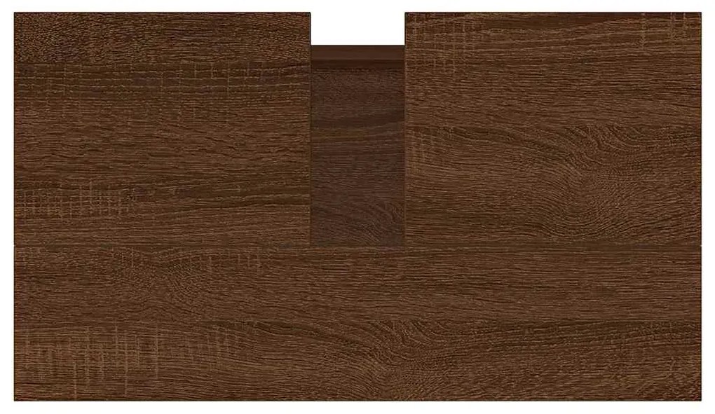 Armário casa banho 58x33x60 cm deriv. madeira carvalho castanho