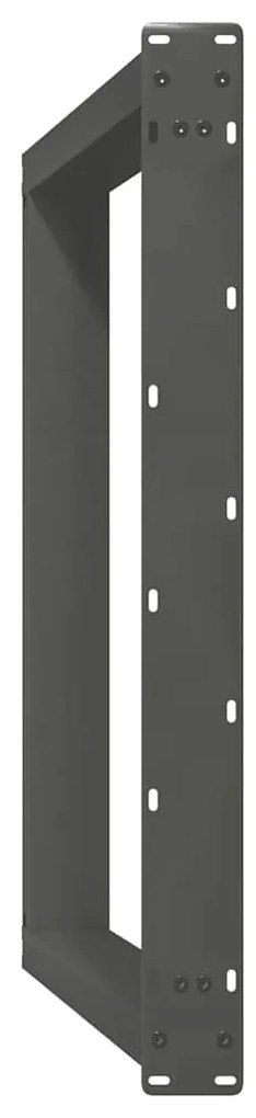 Pernas p/ mesa de jantar 2 pcs em forma de U 100x(72-73) cm aço