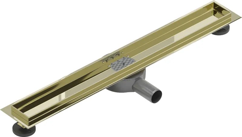 Mexen Flat 360° corpo para ralo linear giratório 70 cm, dourado - 1540070