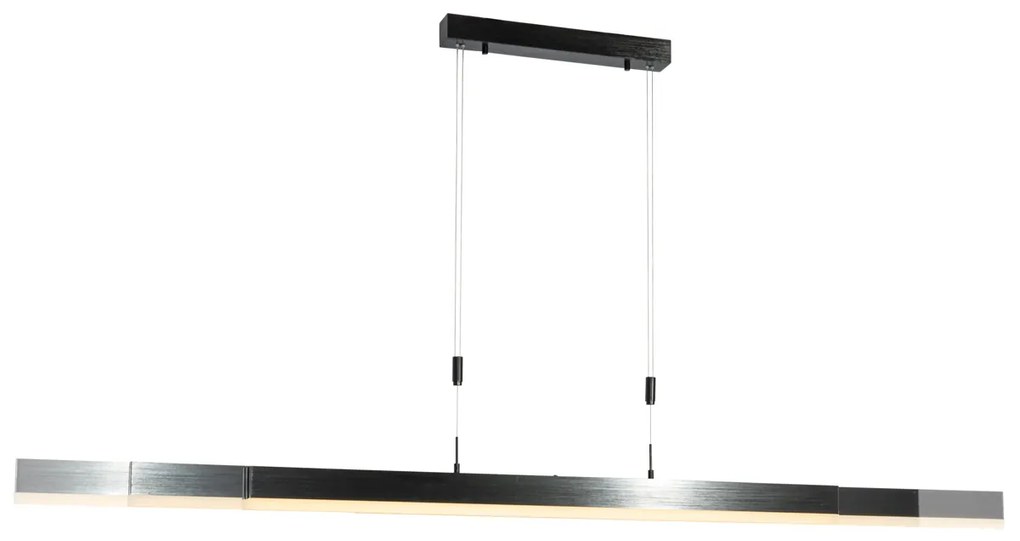 Candeeiro Pendente Ajustável Preto 150cm com LED Dimerizável - Lamba Moderno