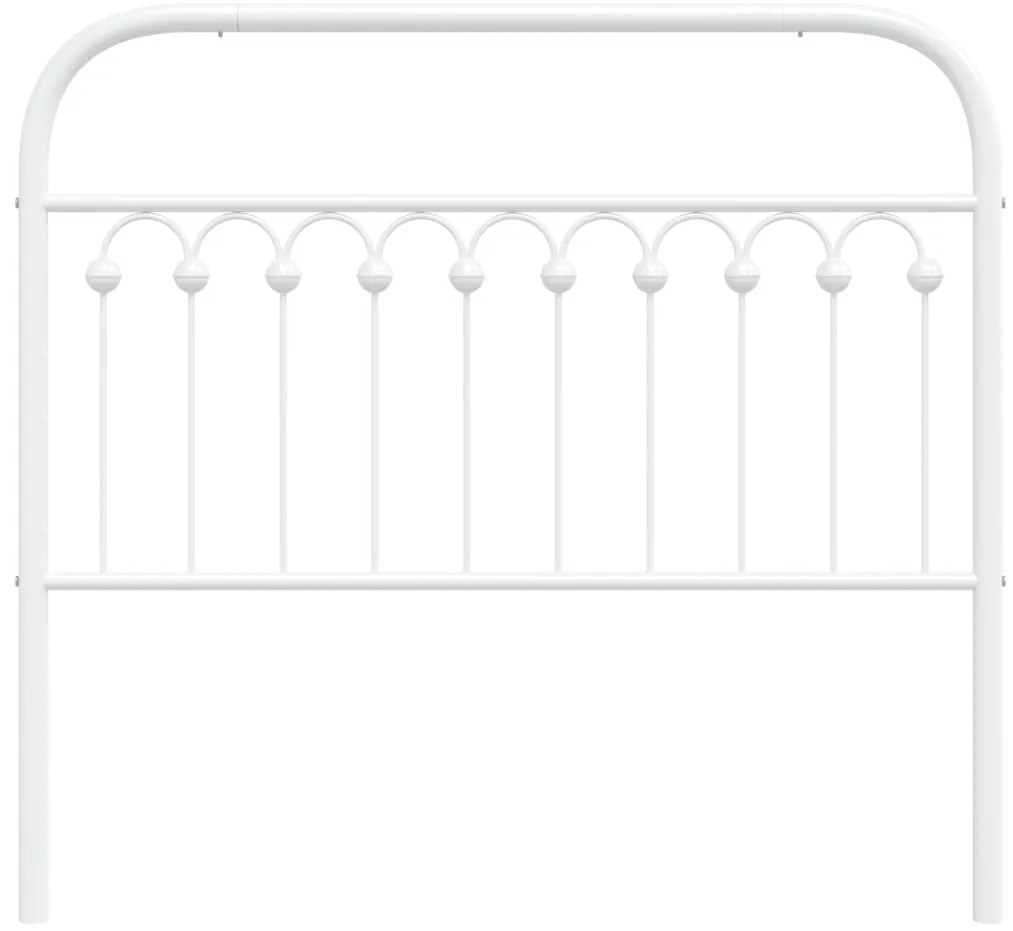 Cabeceira de cama 107 cm metal branco