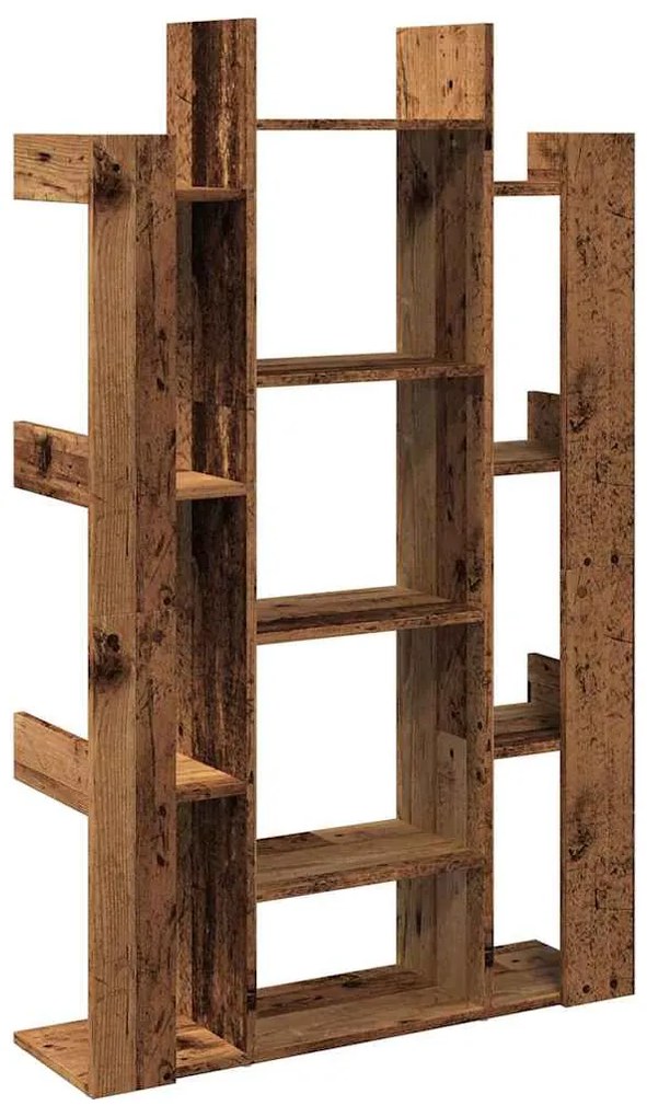 Armário livros madeira antiga 86x25,5x140 cm madeira trabalhada