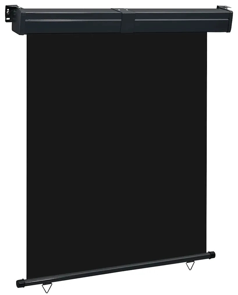 vidaXL Toldo lateral para varanda 145x250 cm preto