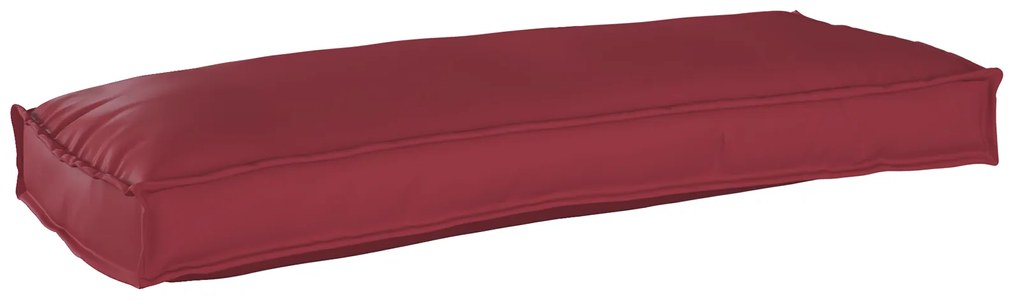 vidaXL Cushion de Palete para Banco Vermelho Vinho 100x40x8 cm Tecido Oxford