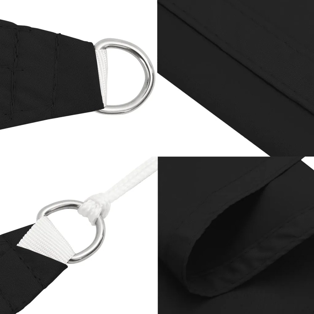 Para-sol estilo vela 2x2x2 m oxford 100% poliéster preto