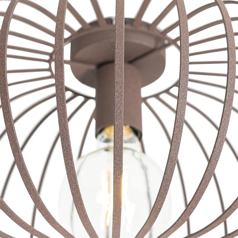 Luminária de teto design ferrugem marrom 39 cm - Johanna Design
