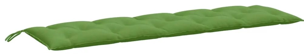 Almofadões banco jardim 2pcs 180x50x7 cm mesclado tecido verde