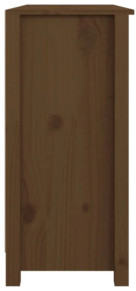 Aparador 100x35x74 cm madeira de pinho maciça castanho mel