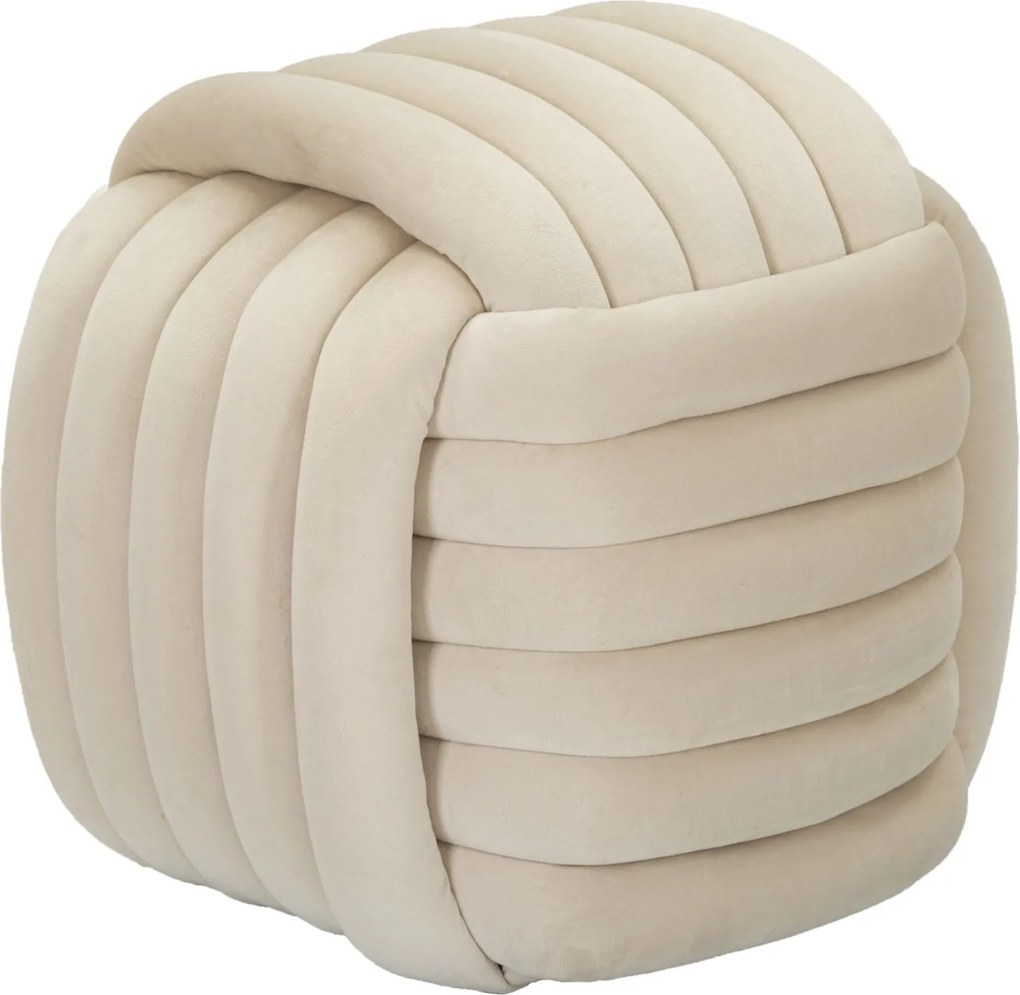 PUFE SOFTY CREME 45X45X45 CM
