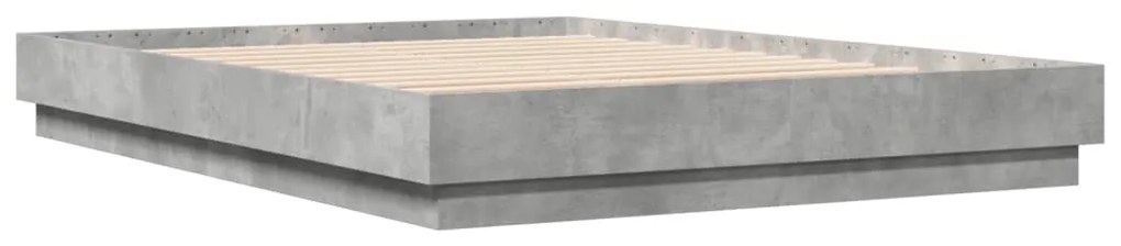 Estrutura de cama 150x200 cm derivados de madeira cinza cimento