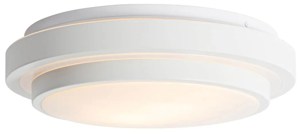 Plafon Moderno Branco 35cm 2 Luzes IP44 - Walden