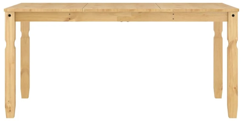 Mesa de jantar Corona 160x80x75 cm madeira de pinho maciça