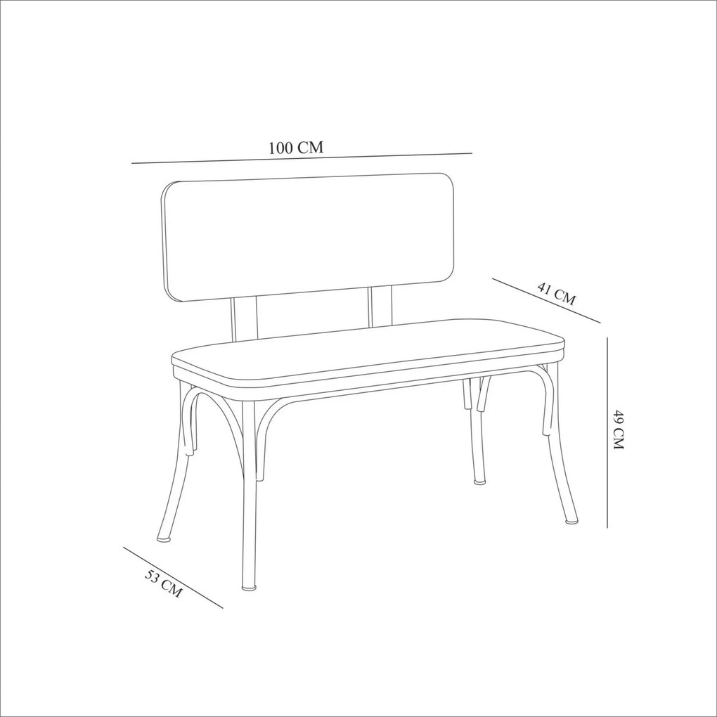 Bank Oliver – Branco – 100x85x53 cm