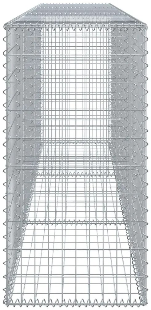 Cesto gabião com cobertura 300x50x100 cm ferro galvanizado