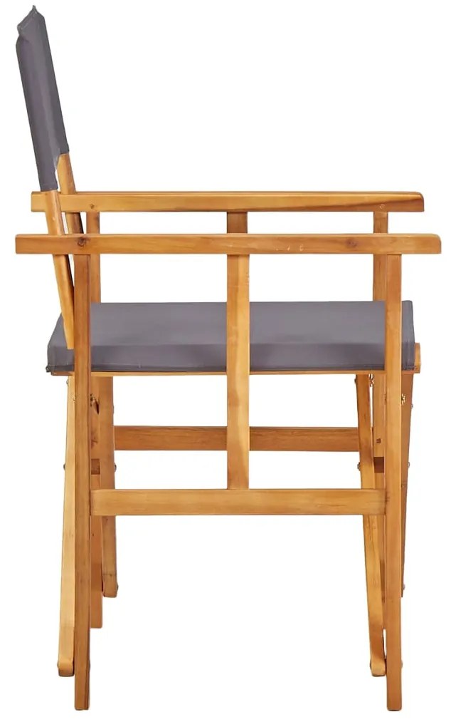 Cadeiras de realizador 2 pcs madeira de acácia maciça