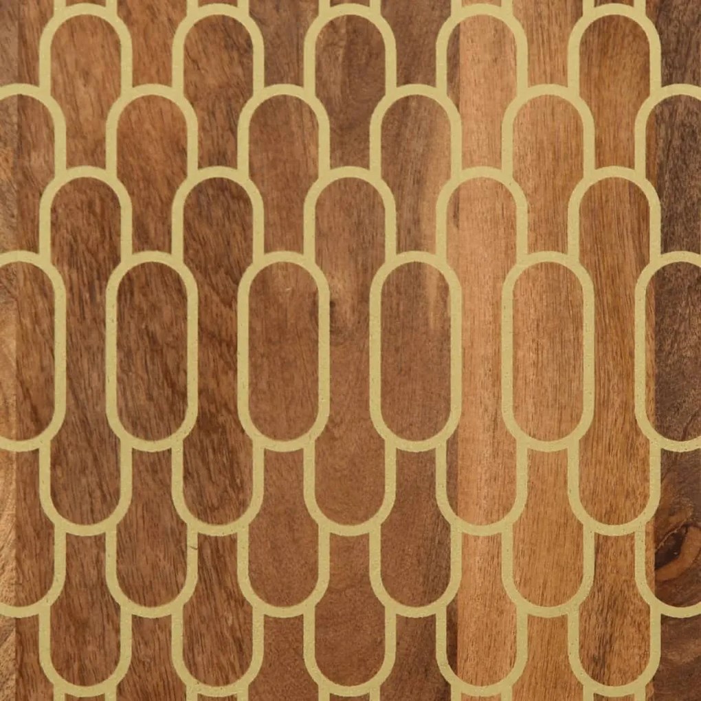 Mesa de cabeceira 50x33x60 cm madeira de mangueira maciça