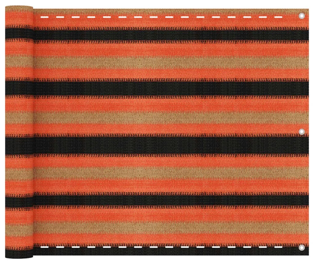 vidaXL Tela de varanda 75x600 cm PEAD multicor