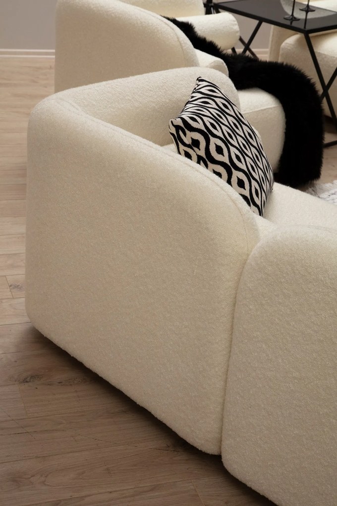Sofá de 2 Lugares Victoria – Creme – 190x74x90 cm