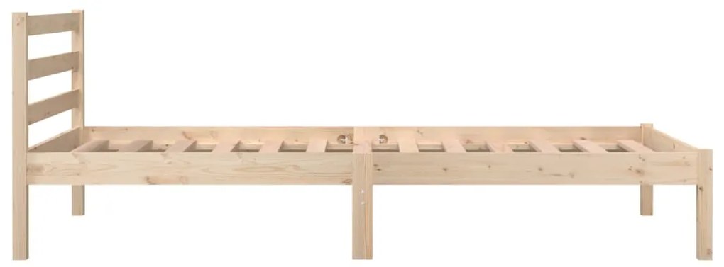 Estrutura de cama solteiro 90x190 cm pinho maciço