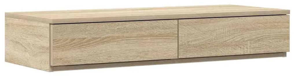 gavetas de cama vidaXL Carvalho Sonoma 80x36,5x16,5 cm Madeira Engenha