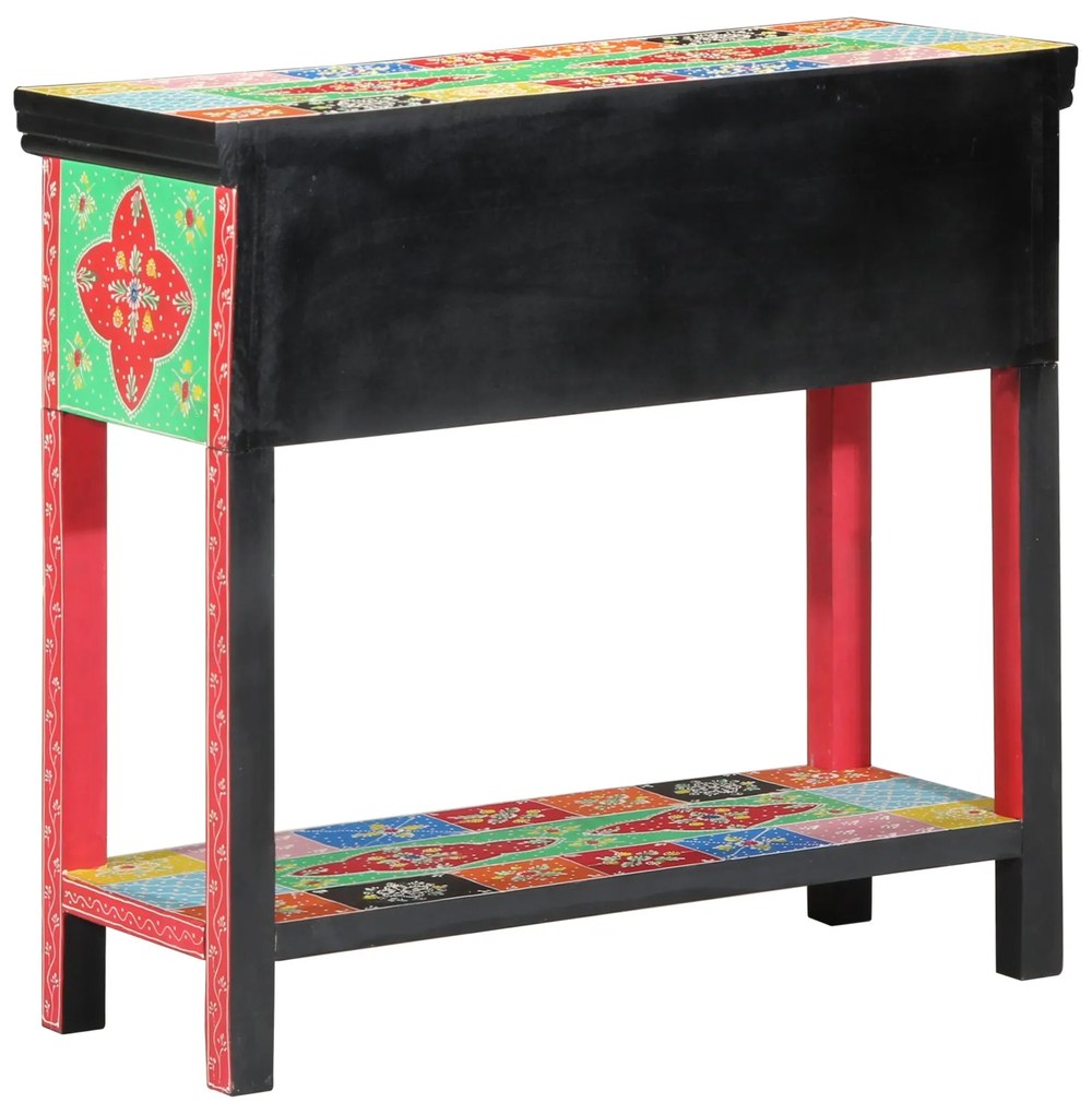 Mesa de Consola vidaXL com Gavetas Multicolorida em Madeira Engenharia