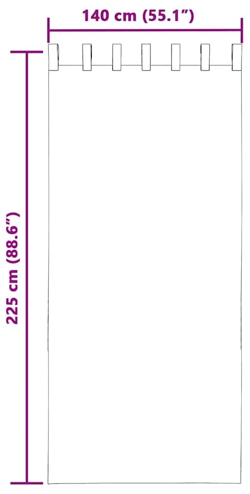 Cortinas de voile com aba 2 pcs creme