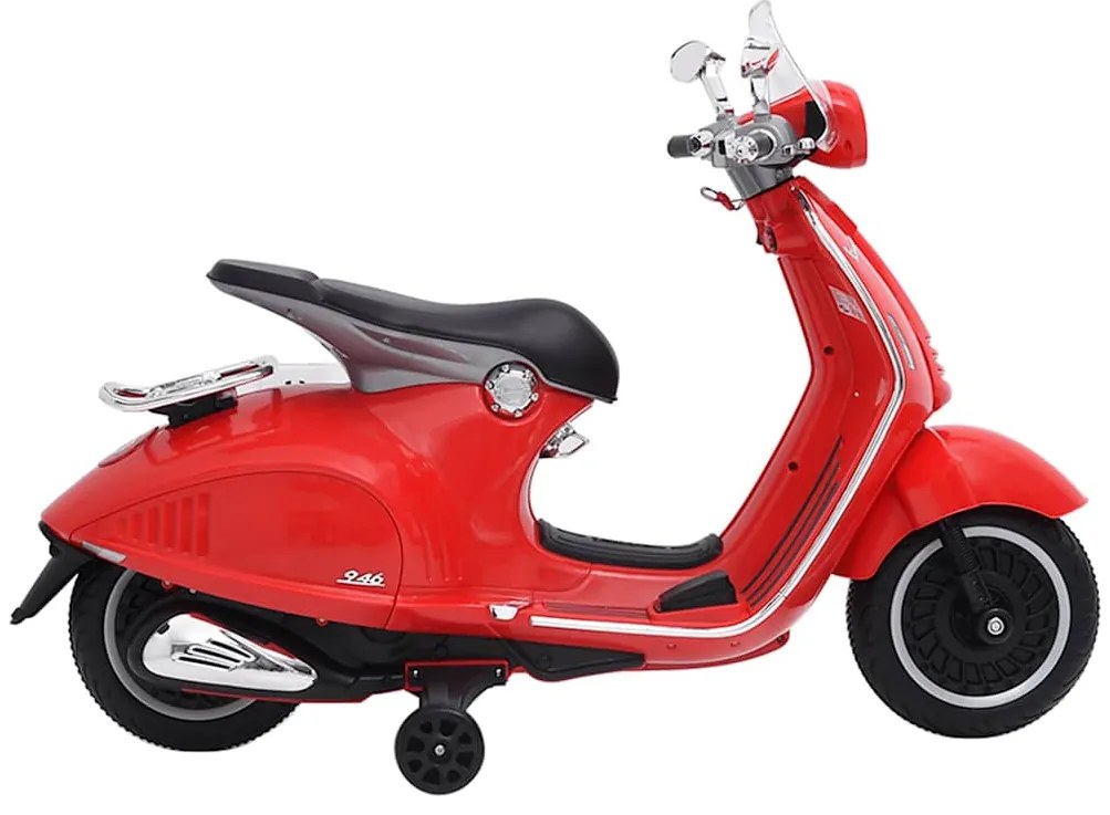 vidaXL Motocicleta elétrica para crianças Vespa GTS300 vermelho