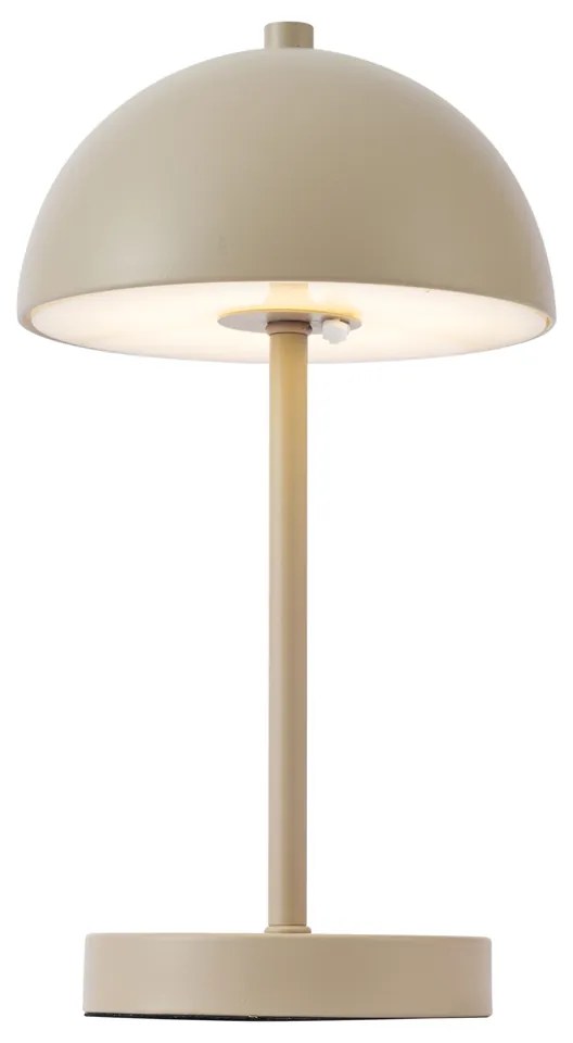 Candeeiro de Mesa Exterior Bege Incl. LED Regulável em 3 Níveis IP44 Recarregável - Keira Moderno