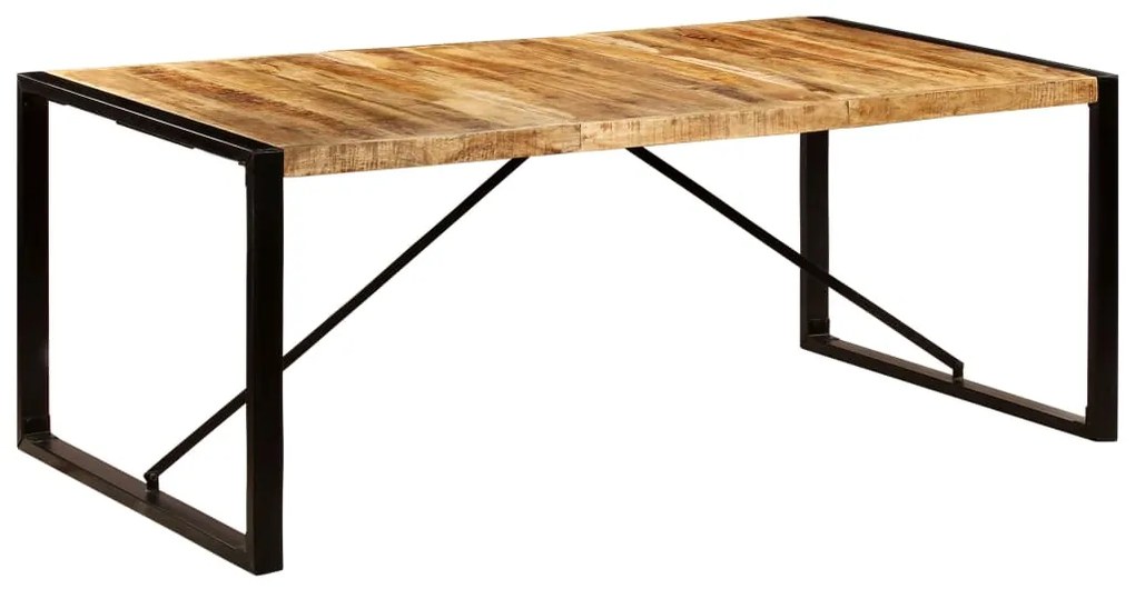 Mesa de jantar madeira de mangueira maciça 200x100x75 cm