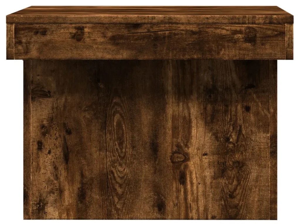Mesa de centro 80x55x40 cm derivados de madeira carvalho fumado