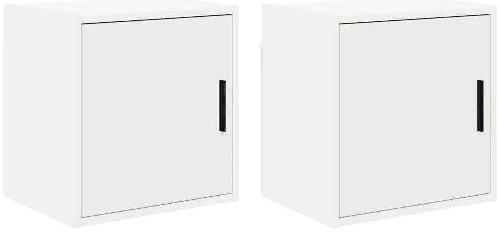Armários de parede para garagem 2 pcs derivados de madeira