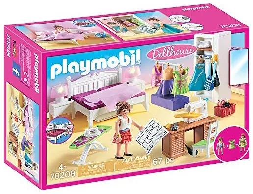 Playset Dollhouse Bedroom Playmobil 70208 (67 pcs)