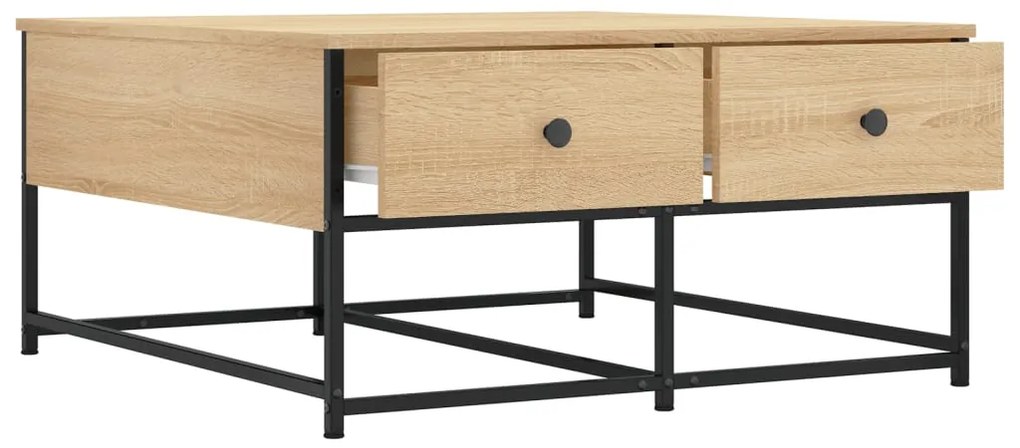 Mesa de centro 80x80x40 derivados de madeira carvalho sonoma