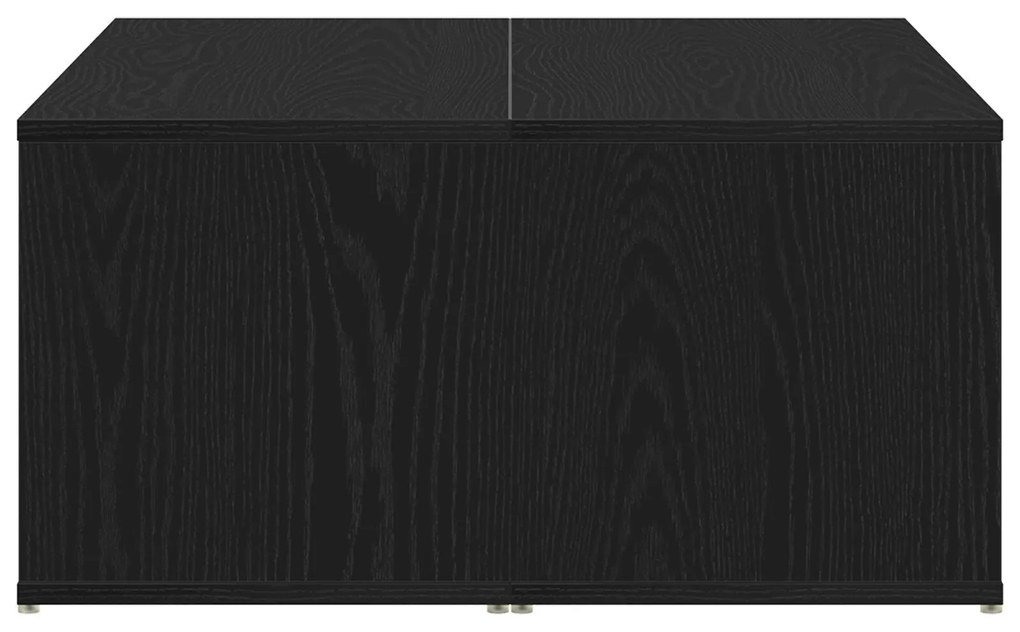Mesa de Centro Carvalho Preto 90x67x33 cm Madeira de Engenharia