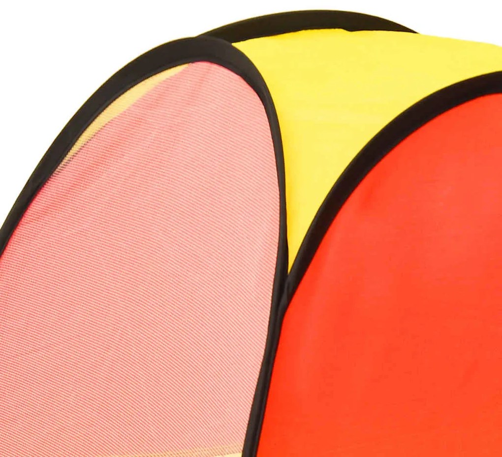 Tenda de brincar infantil com 250 bolas 255x80x100 cm multicor