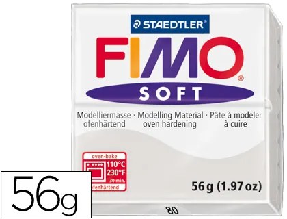 Pasta para Modelar Staedtler Fimo Soft 56 gr Cor Cinza