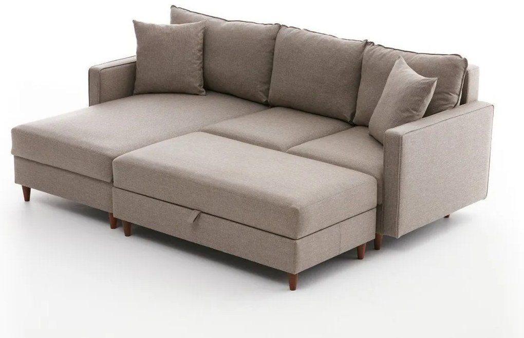 Sofá de Canto Eva – Creme – 210x82x195 cm