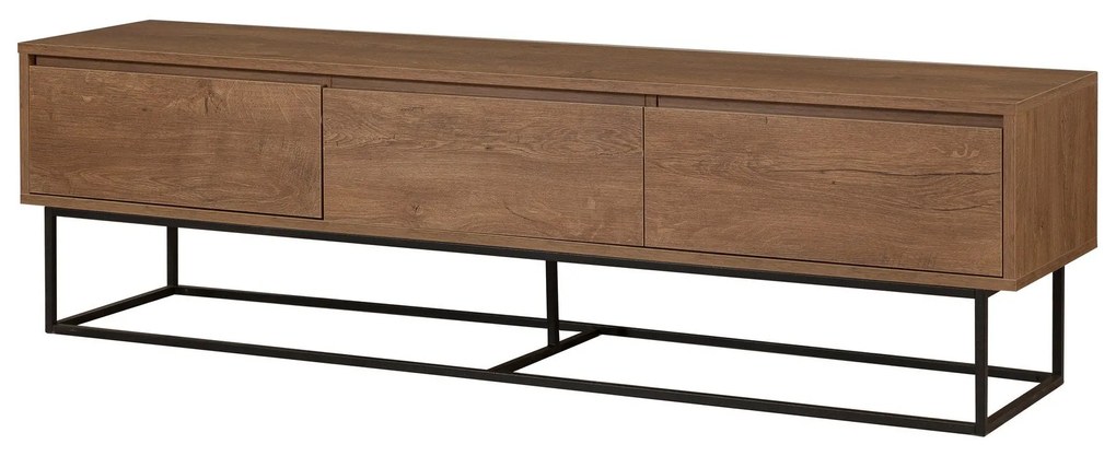 Conjunto de Mobiliário de Sala de Estar Laxus – Nogueira Preta – 90x39