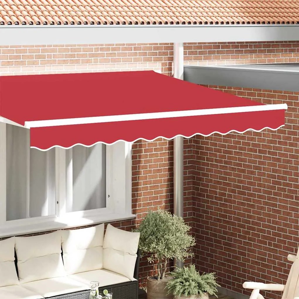 vidaXL Valência de Toldos Vermelho 580 x 20 cm lona
