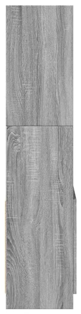 Armário alto 63x33x140 cm derivados de madeira cinzento sonoma