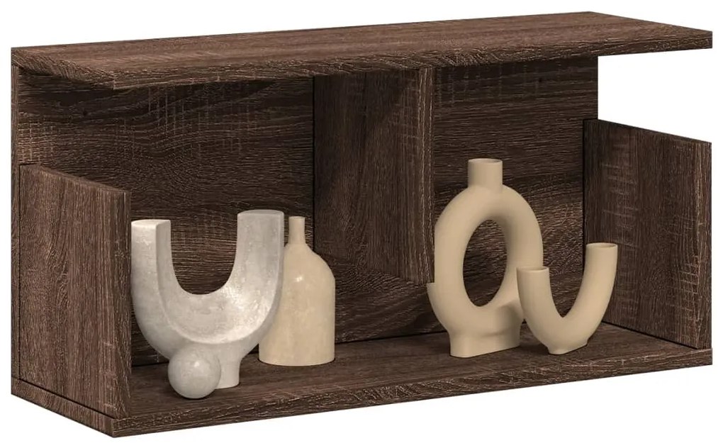 Armário de parede 60x20x30 cm deriv. madeira carvalho castanho
