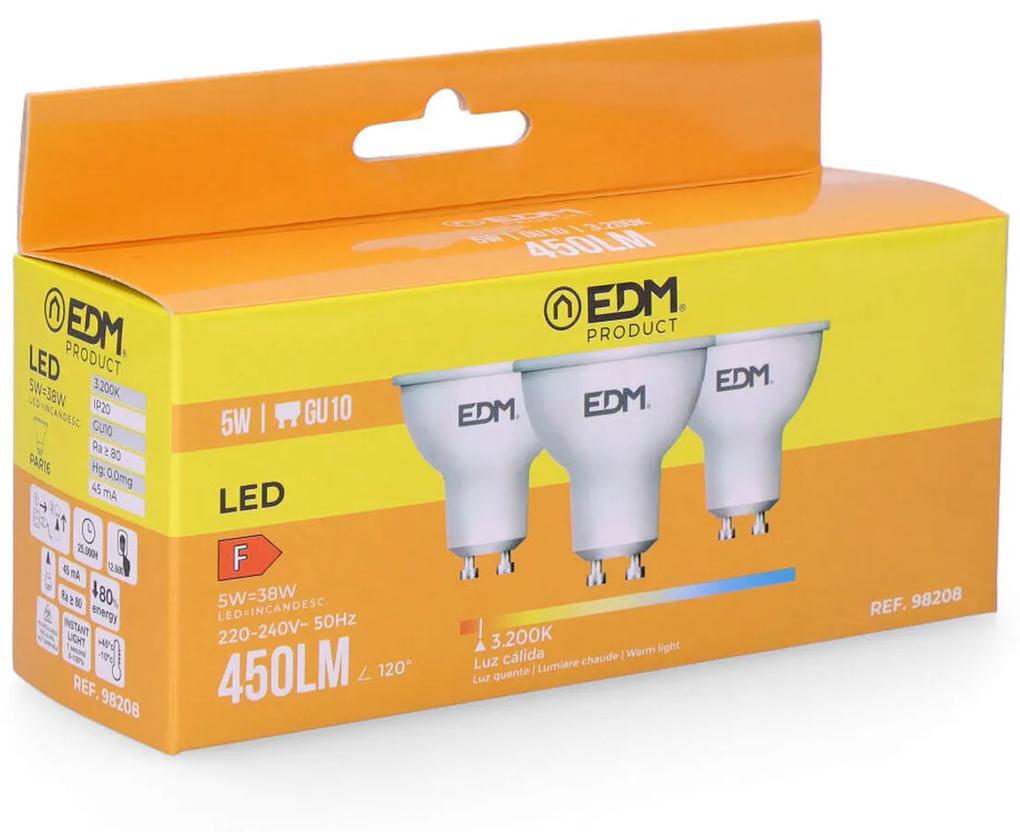 Lâmpada LED Edm 5 W GU10 450 Lm F (3200 K)