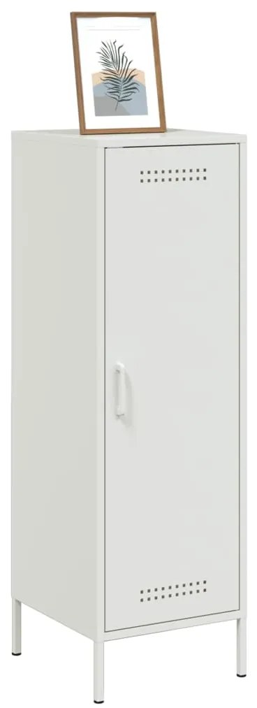 Aparador alto 36x39x113 cm aço branco