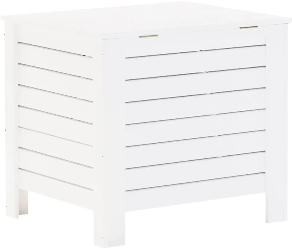 Caixa de arrumação c/ tampa RANA 60x49x54cm pinho maciço branco