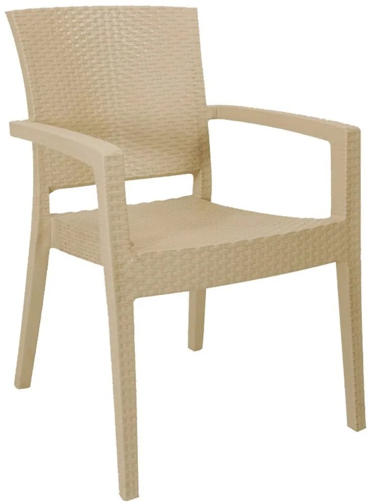 Conjunto de 4 Cadeiras de Jardim Empilháveis LIDO – Polipropileno – Co