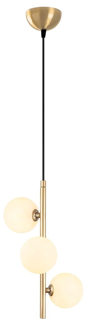 Candeeiro Chandelier Domino – Dourado – 36 x 36 x 46 cm