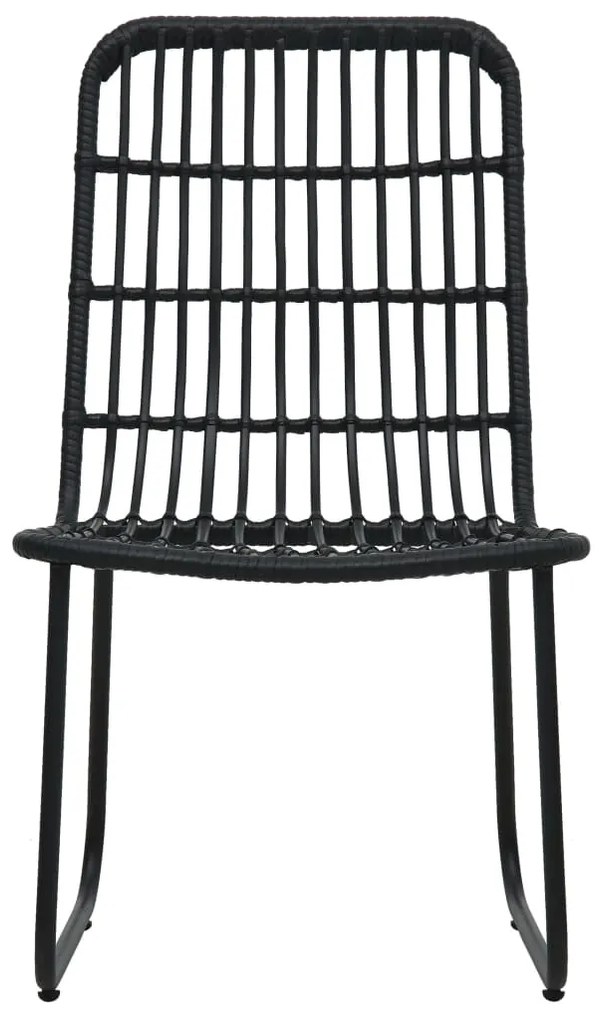 3 pcs conjunto de jantar para exterior vime PE e vidro