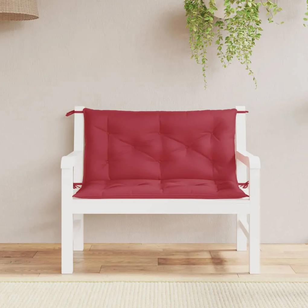 315001 vidaXL Almofadão para cadeira de baloiço 100 cm tecido vermelho tinto