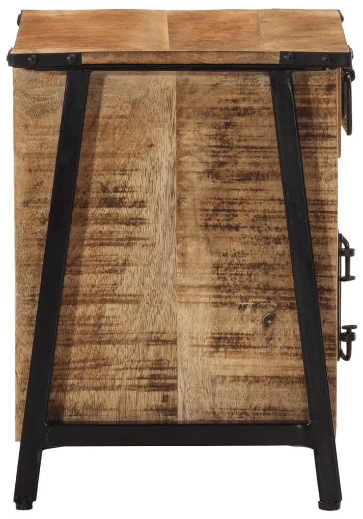 Mesa de cabeceira 40x30x42 cm madeira de mangueira maciça